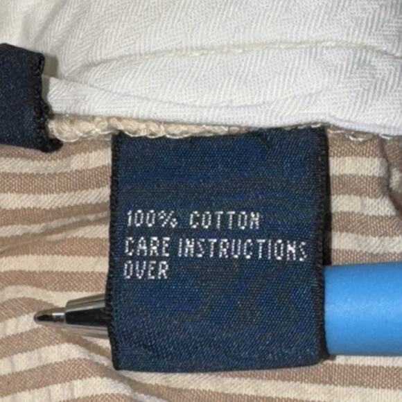 Polo Ralph Lauren Men’s Bermuda Shorts 46 Beige Brown Striped Seersucker Cotton - Picture 9 of 11